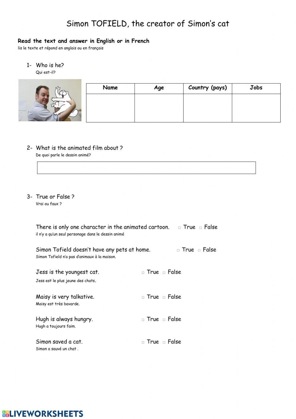 Reading comprehension