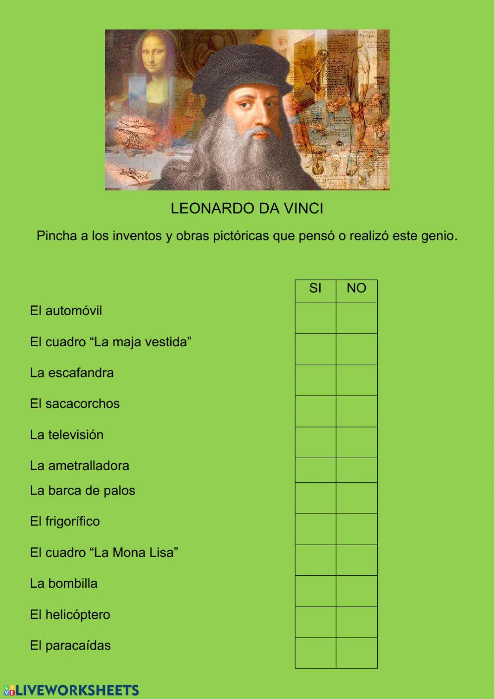 Leonardo Da Vinci Leonardo Da Vinci