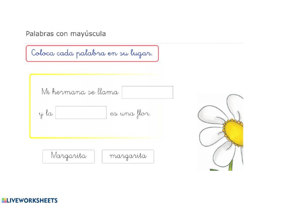 Mayúsculas nombre Propio