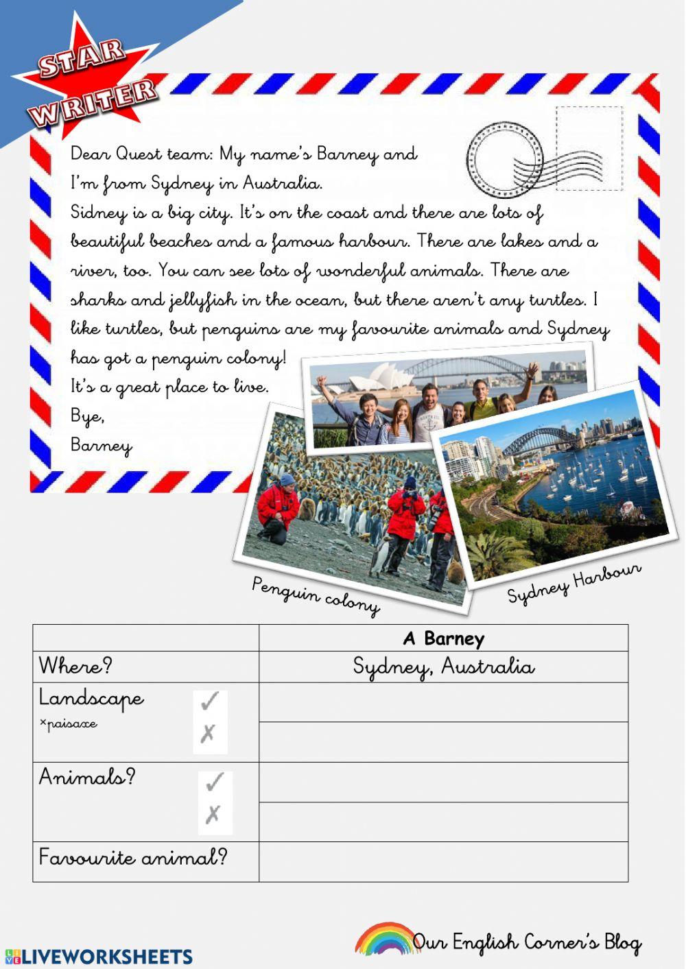 Star Writer level 5 Sydney