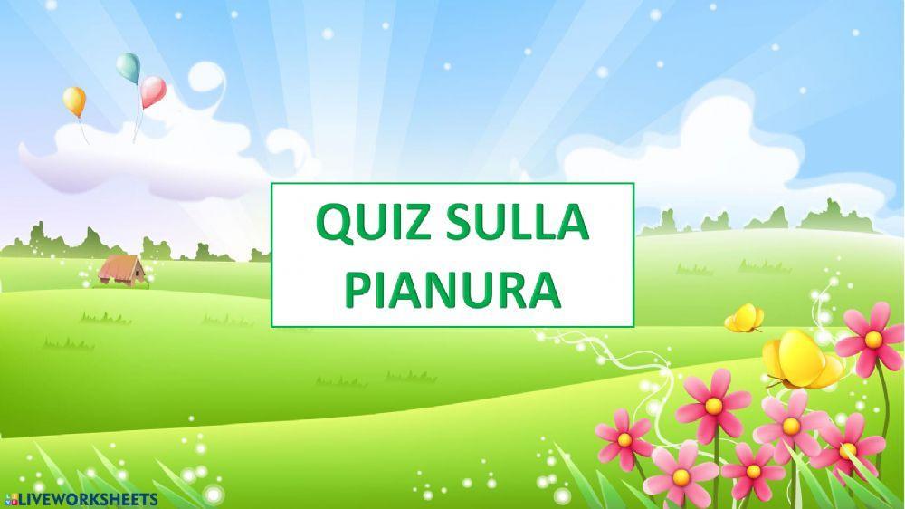 Quiz Pianura