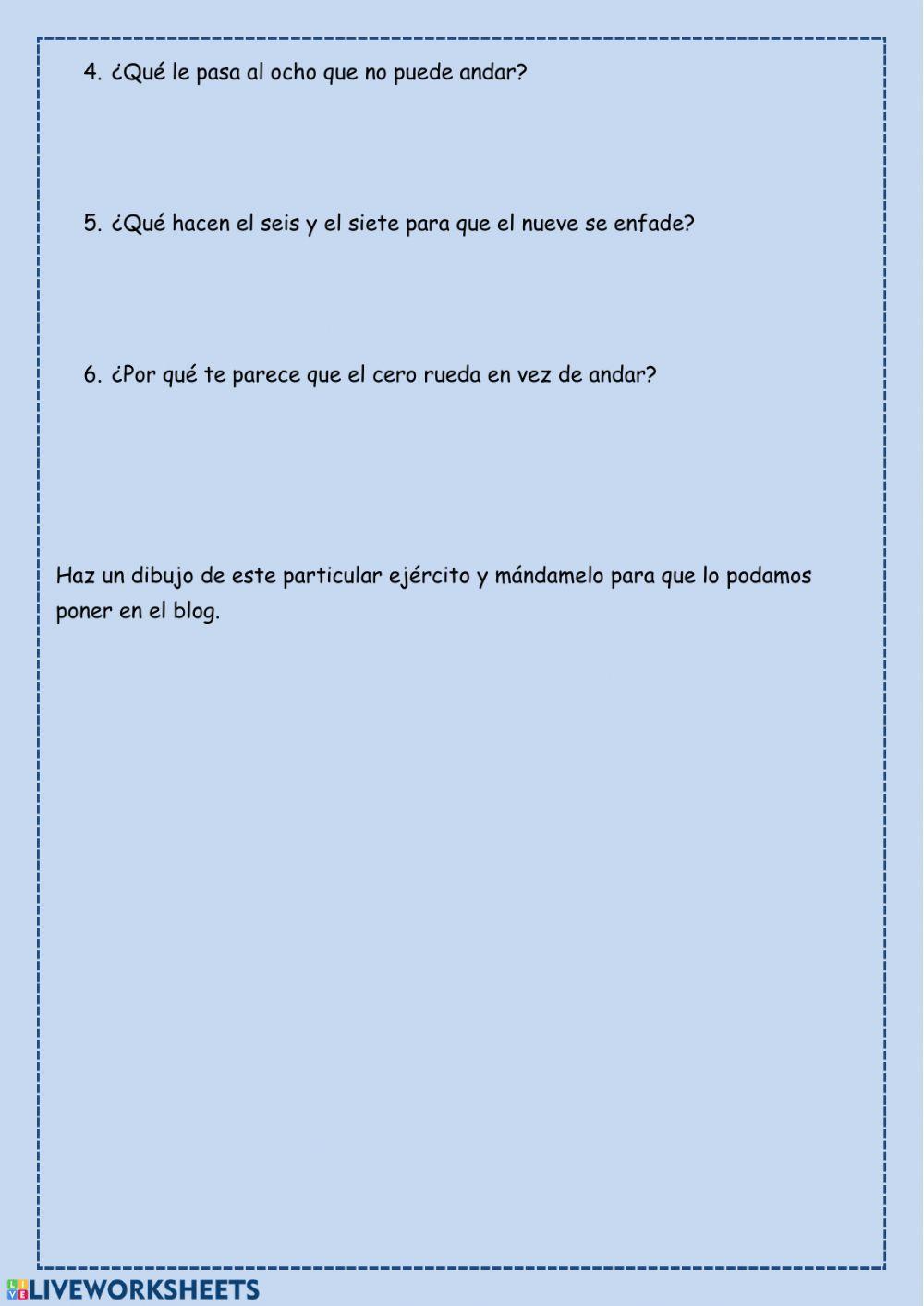 Comprensión lectora de un poema