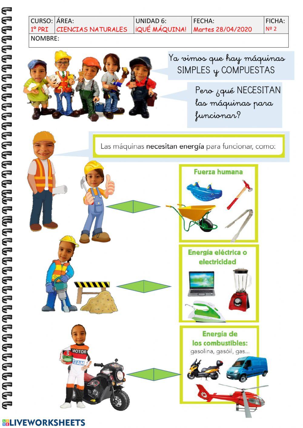 LAS MÁQUINAS ficha 2