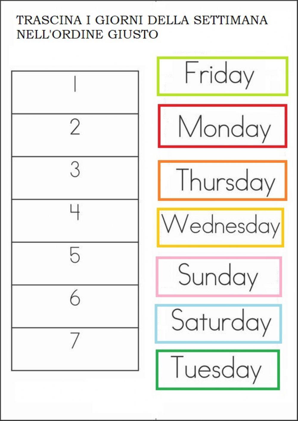 The days of the week