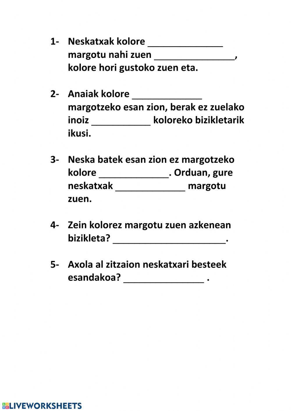 Bizikleta berdearen istorioa