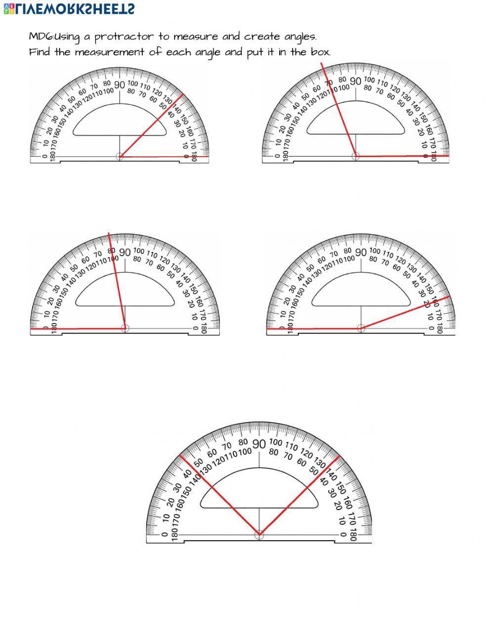 4.MD.6 Measuring angles with a protractor