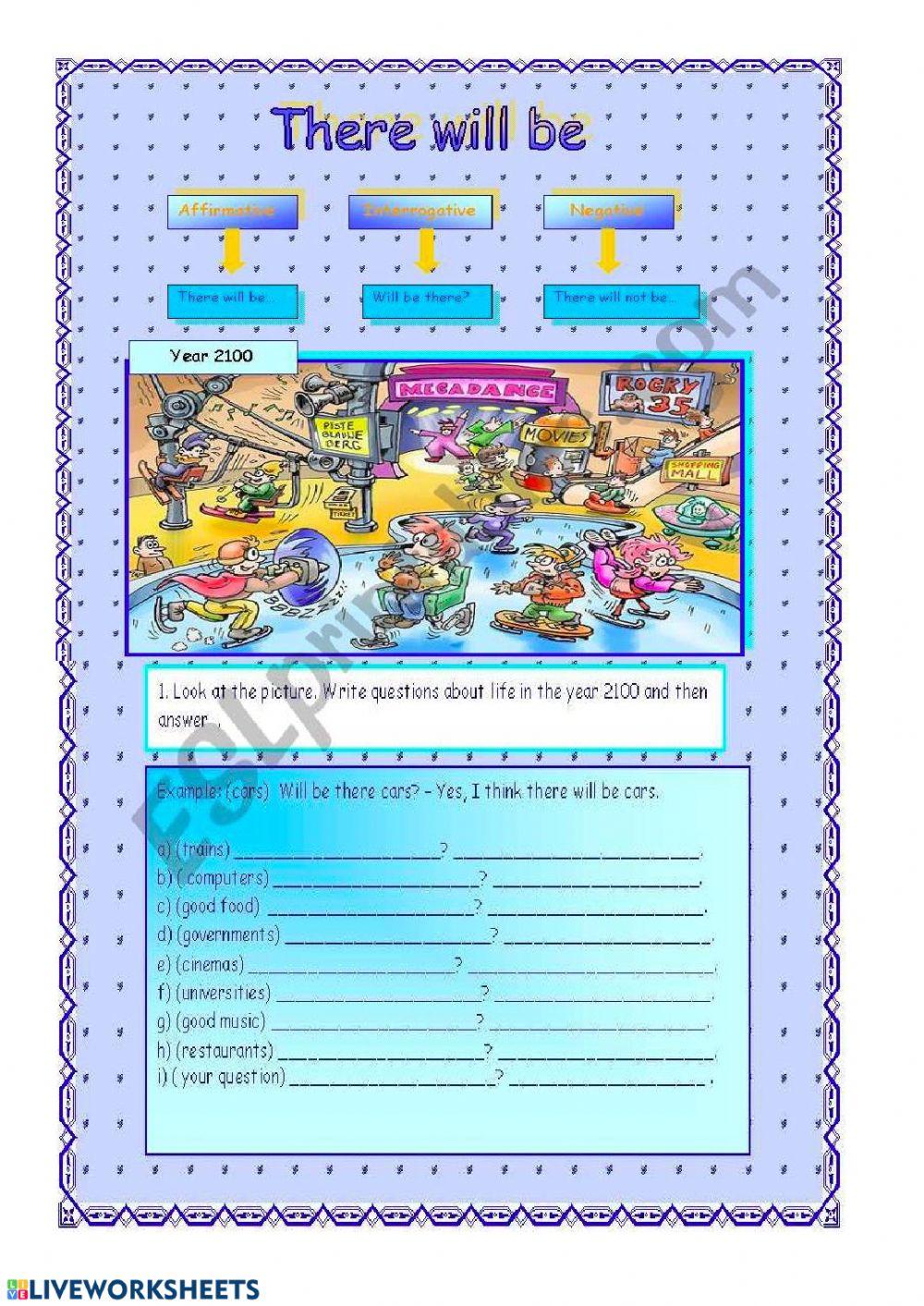 There Be Worksheet