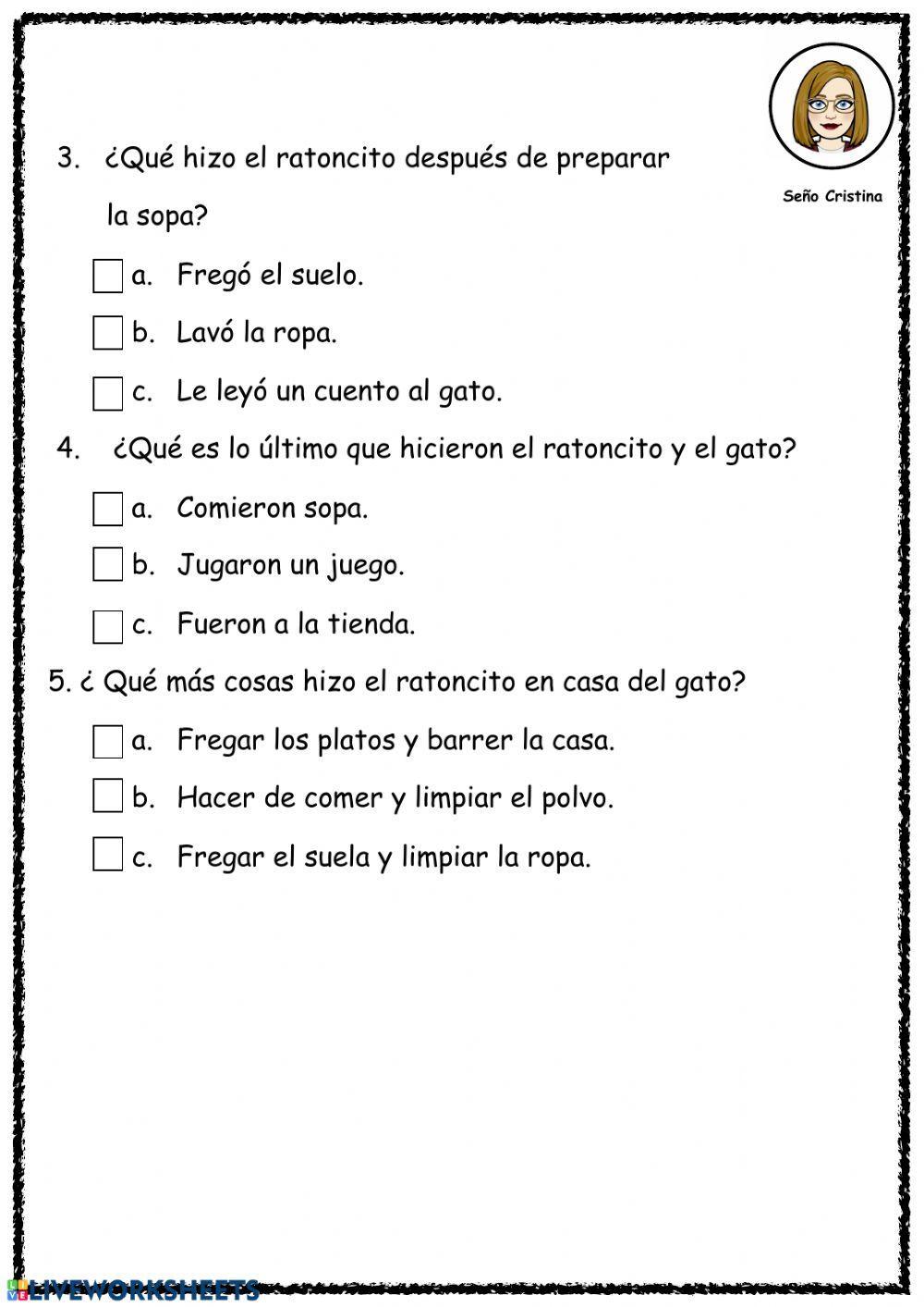 Lectura comprensiva Lectura comprensiva