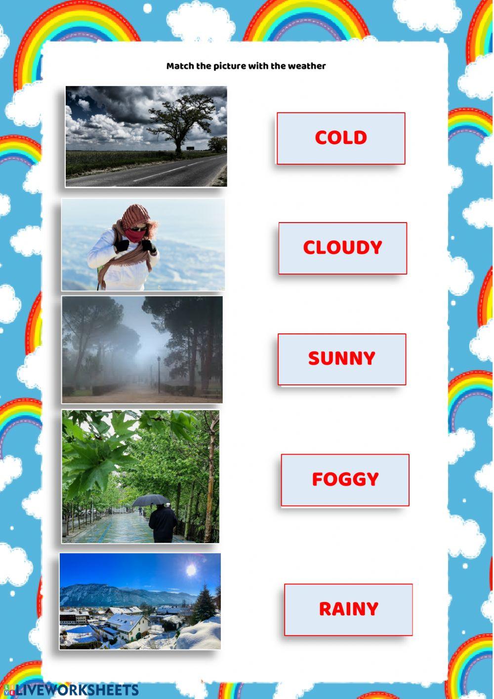 Weather Vocabulary Exercise