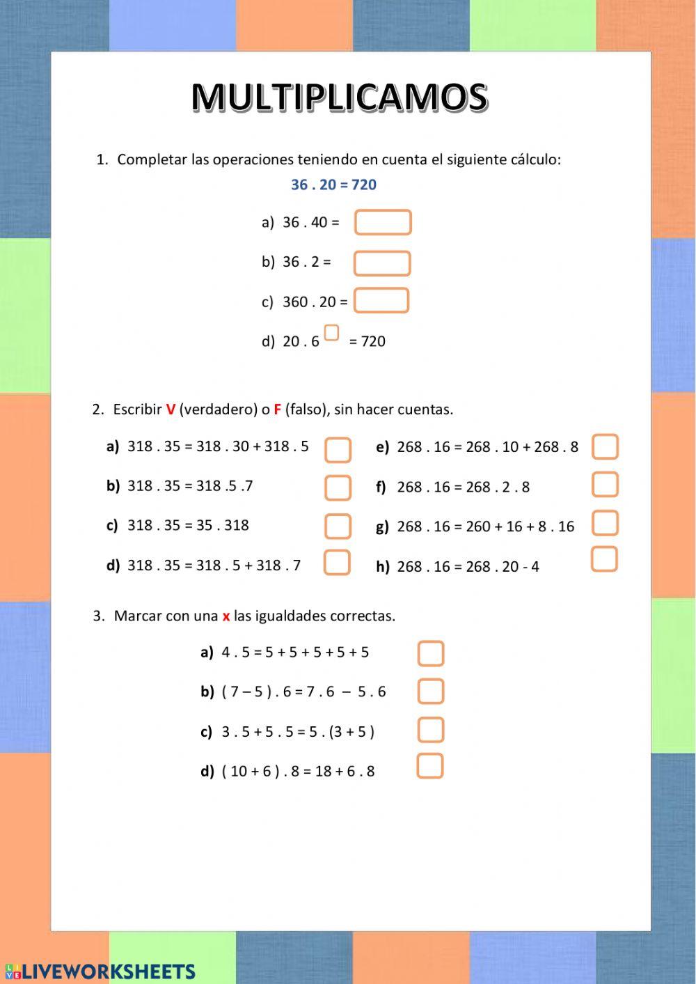 Multiplicaciones