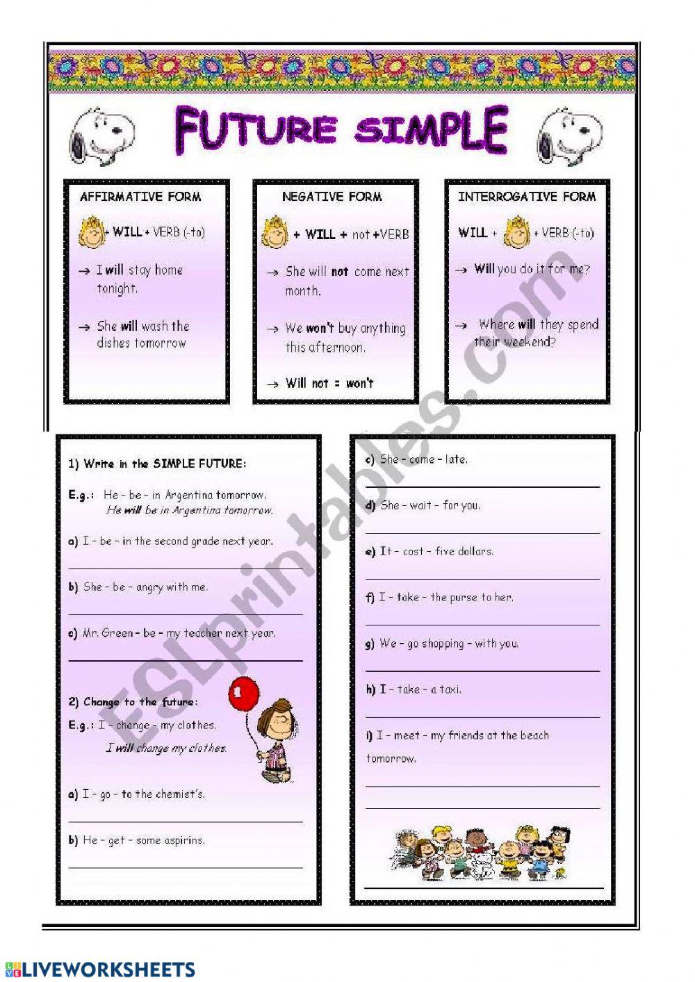 Will affirmative sentences