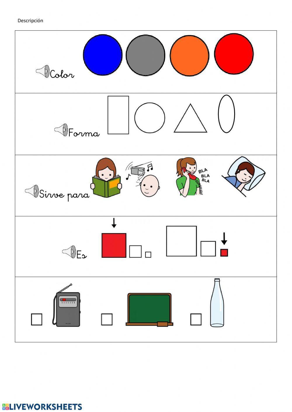 Descripción de objetos
