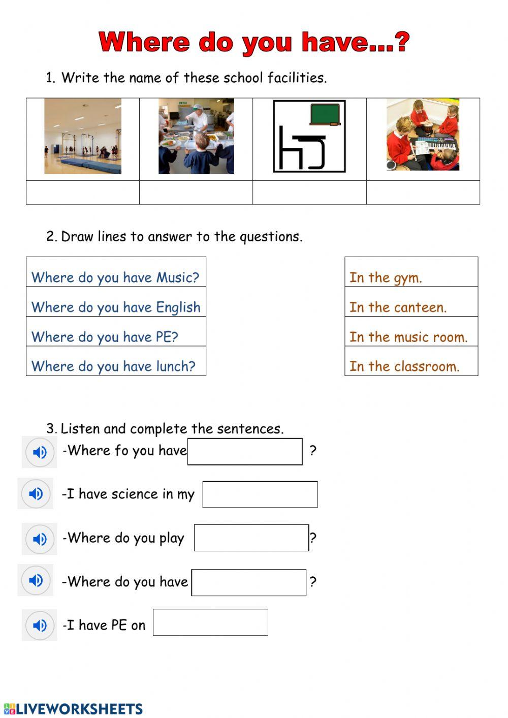 Where do you have PE?