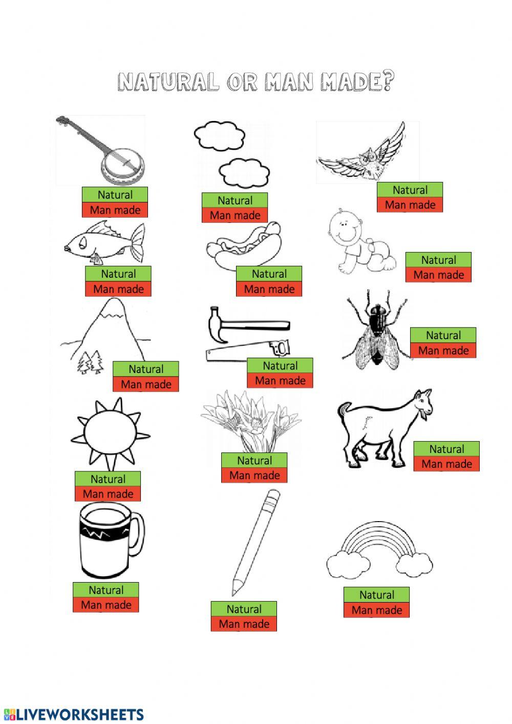 Natural-man made - save water