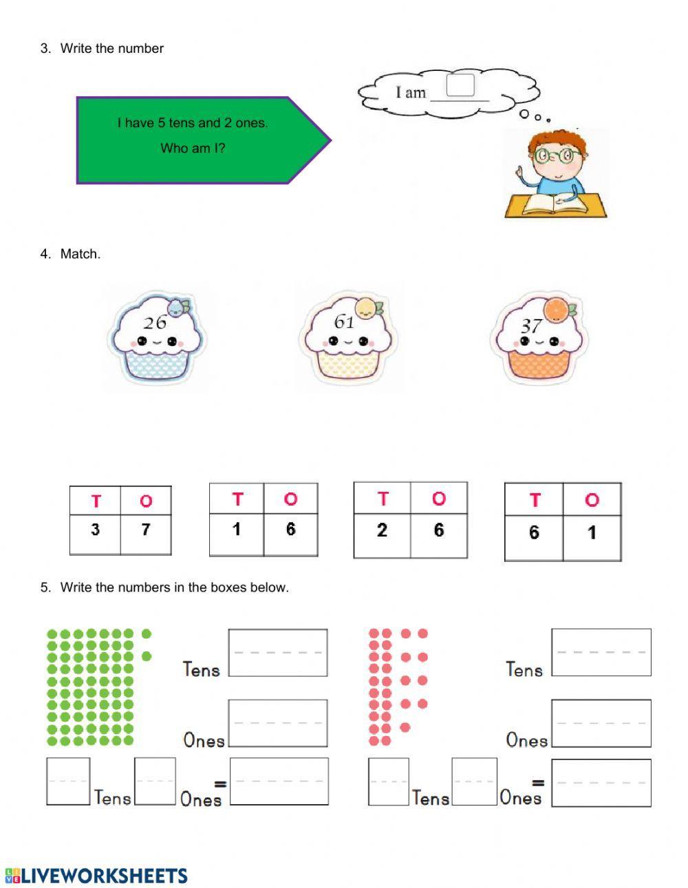 Tens and ones - Place value