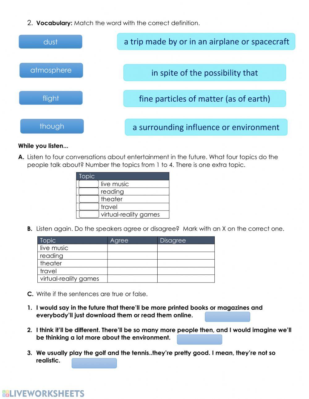 The future entertainment