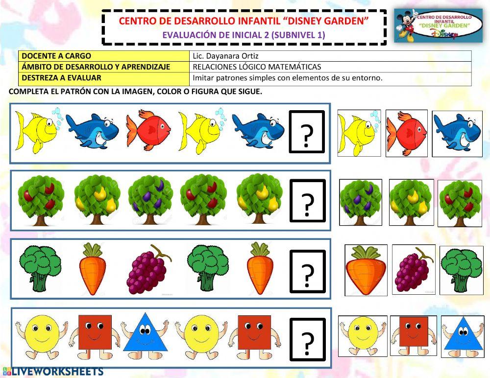 Ejercicios con patrones simples