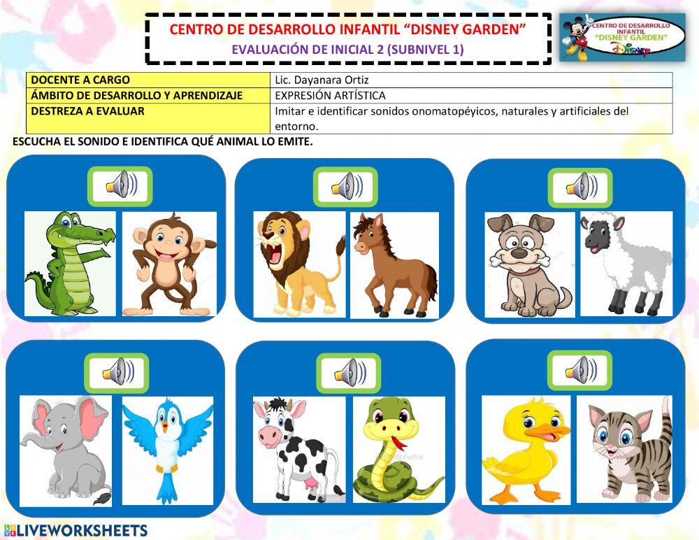 Los sonidos de los animales