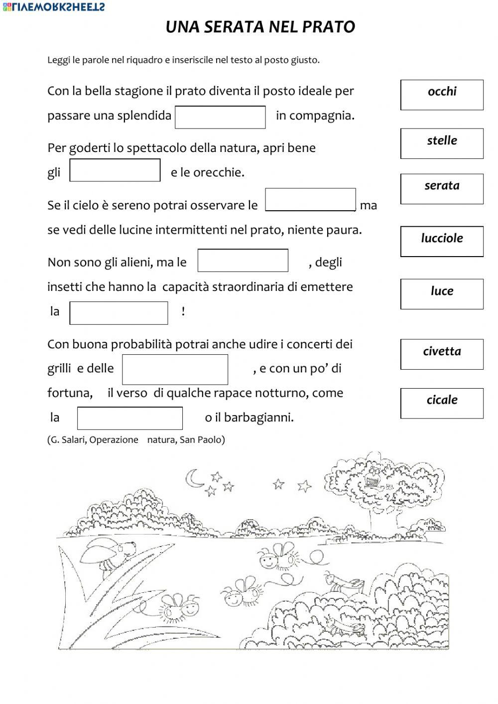 Una serata nel prato