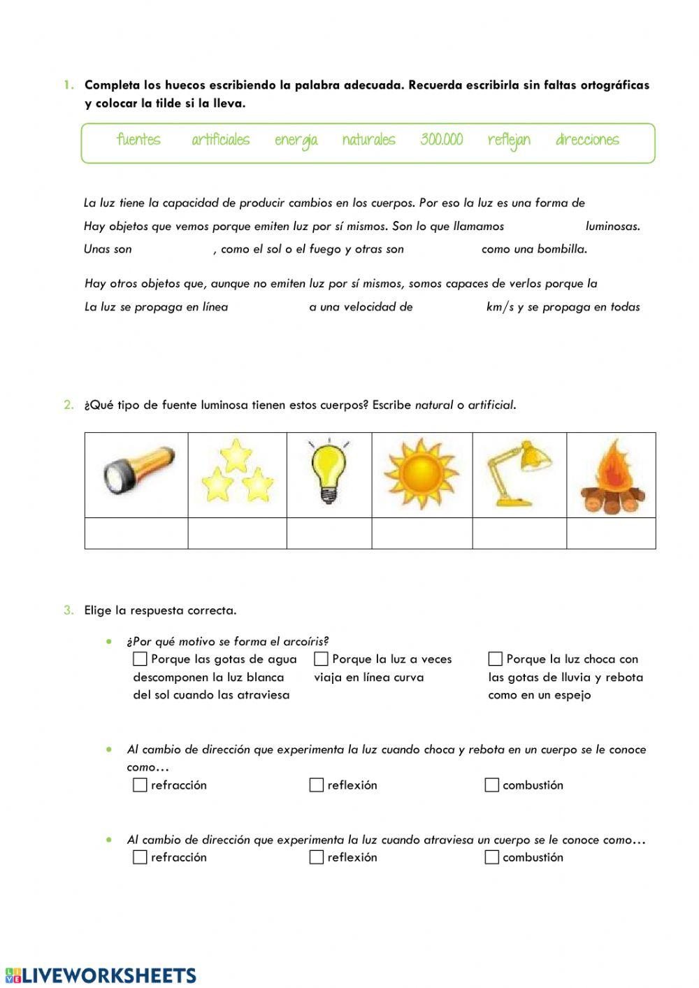La Luz y sus efectos