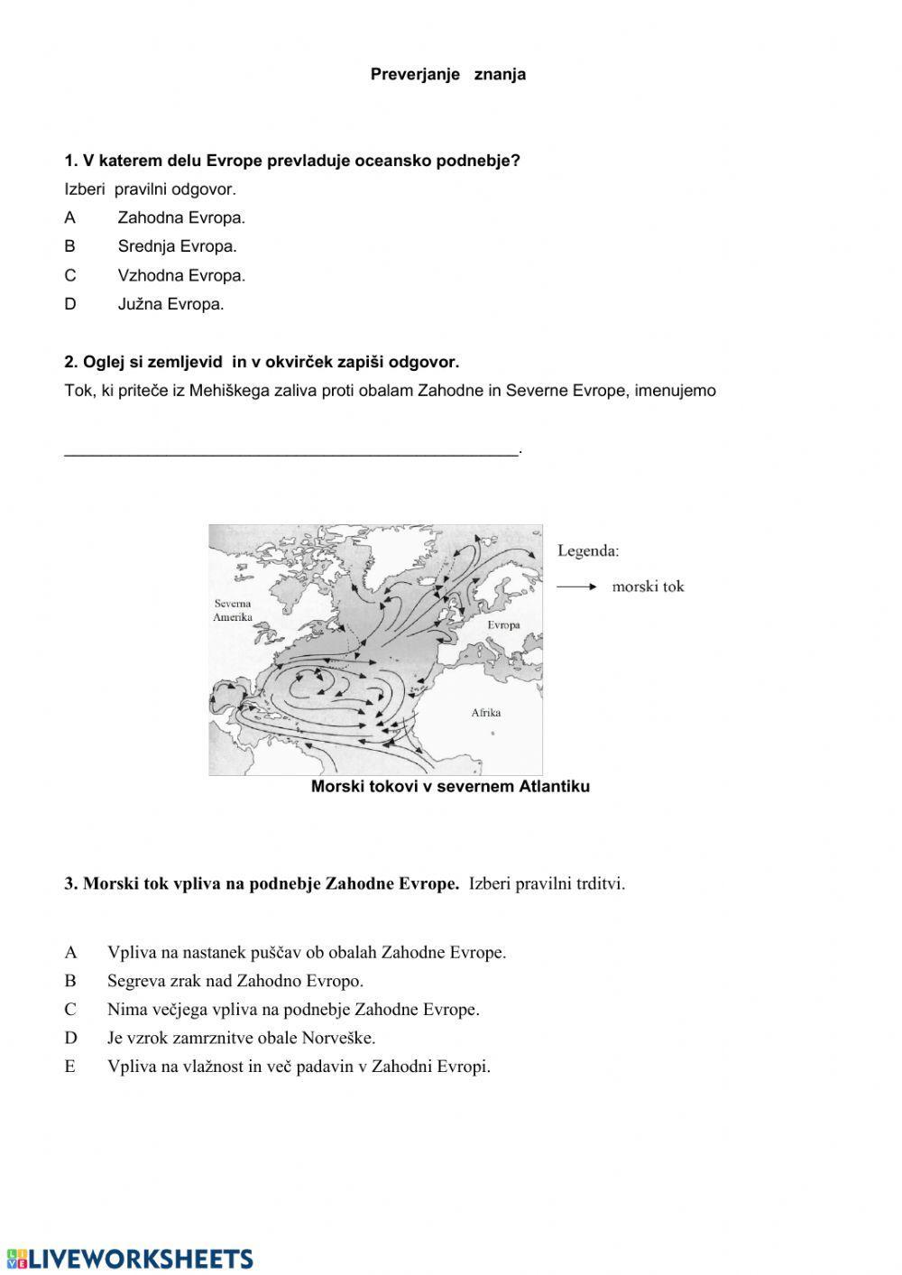 Zahodna in Severna Evropa