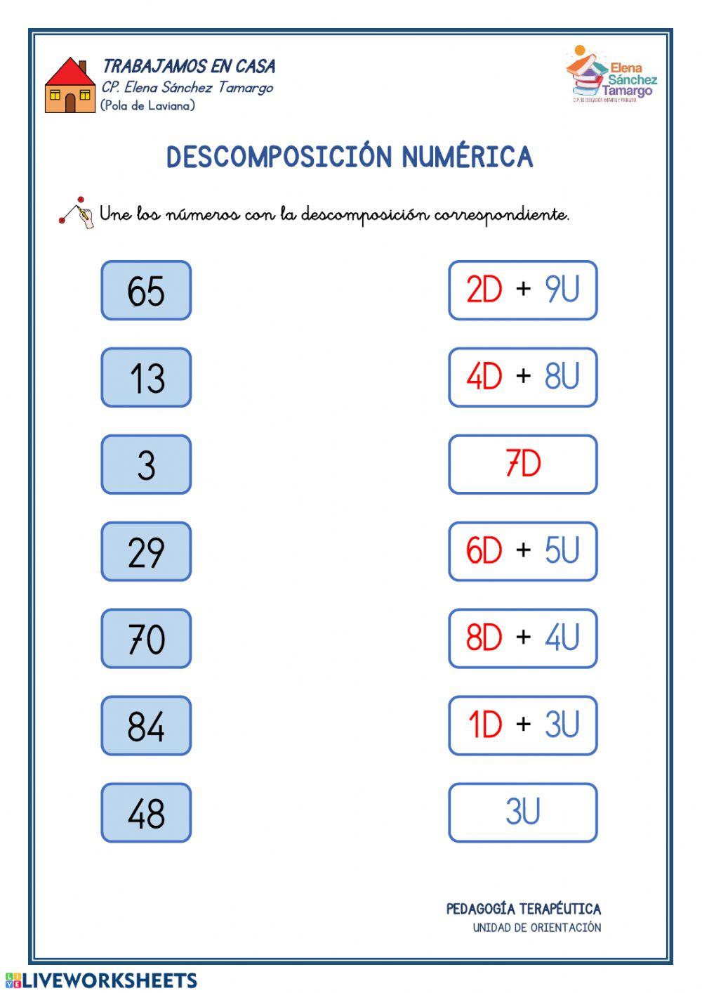 Descomposición numérica