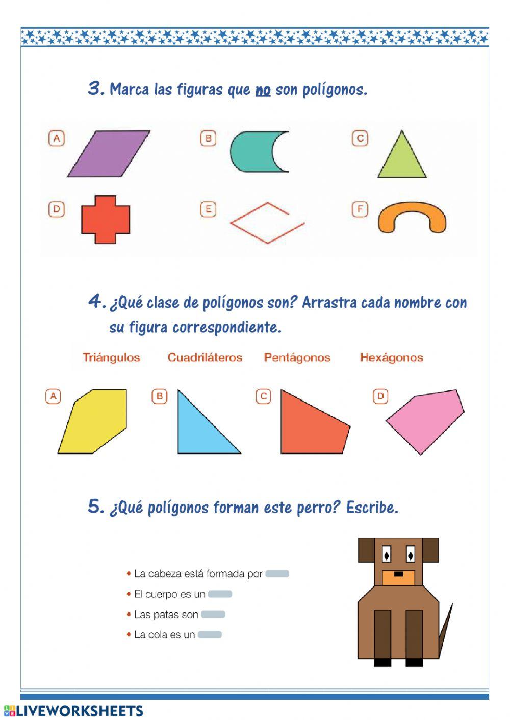 3º Ed. Primaria Matemáticas Los polígonos