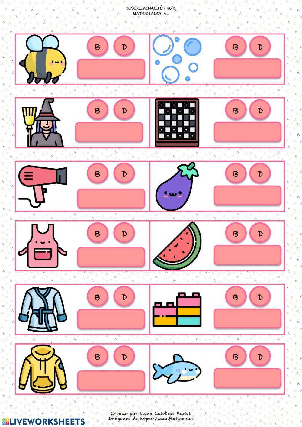 Discriminación b-d