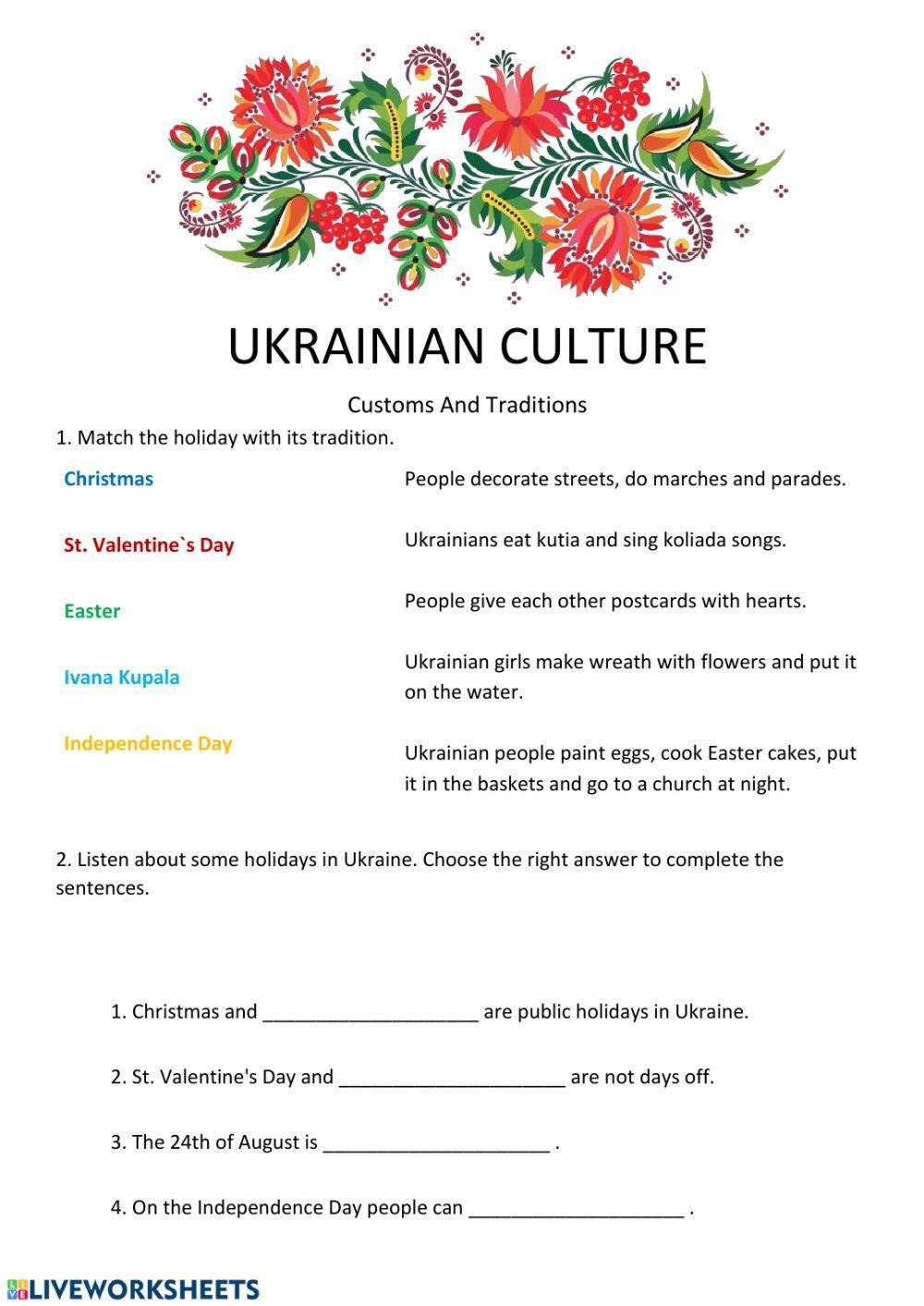 Ukrainian culture. Holidays. Easter. Petrykivka