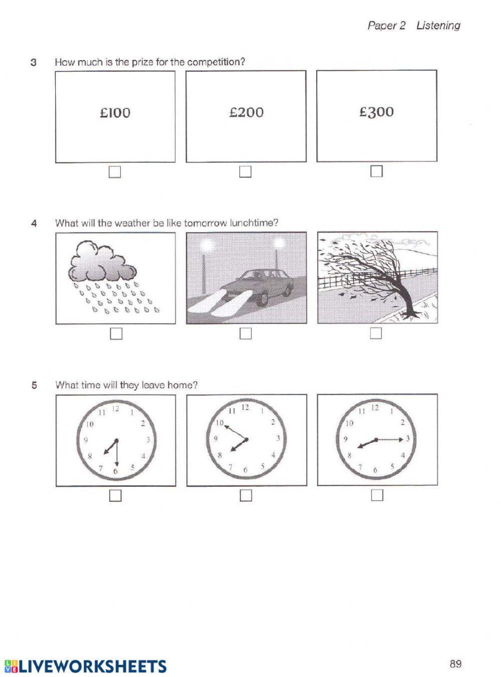 Form 5 Listening Test