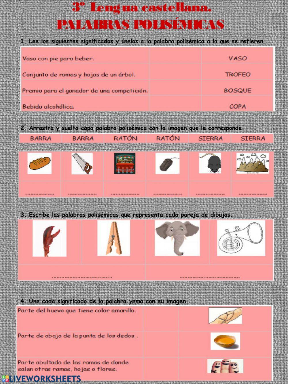 Palabras polisémicas