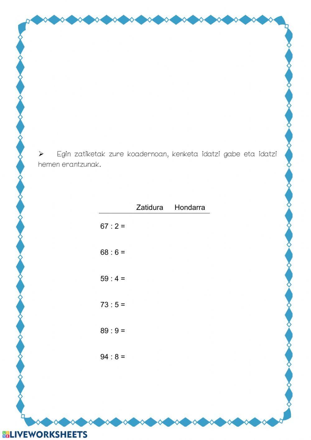 Zatiketak kenketa gabe