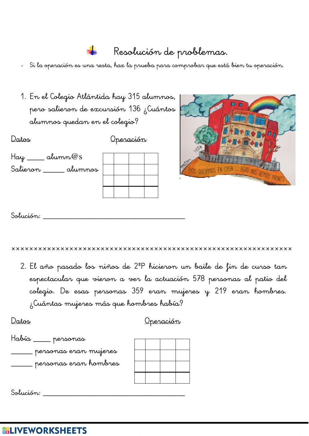 Cálculo y problemas
