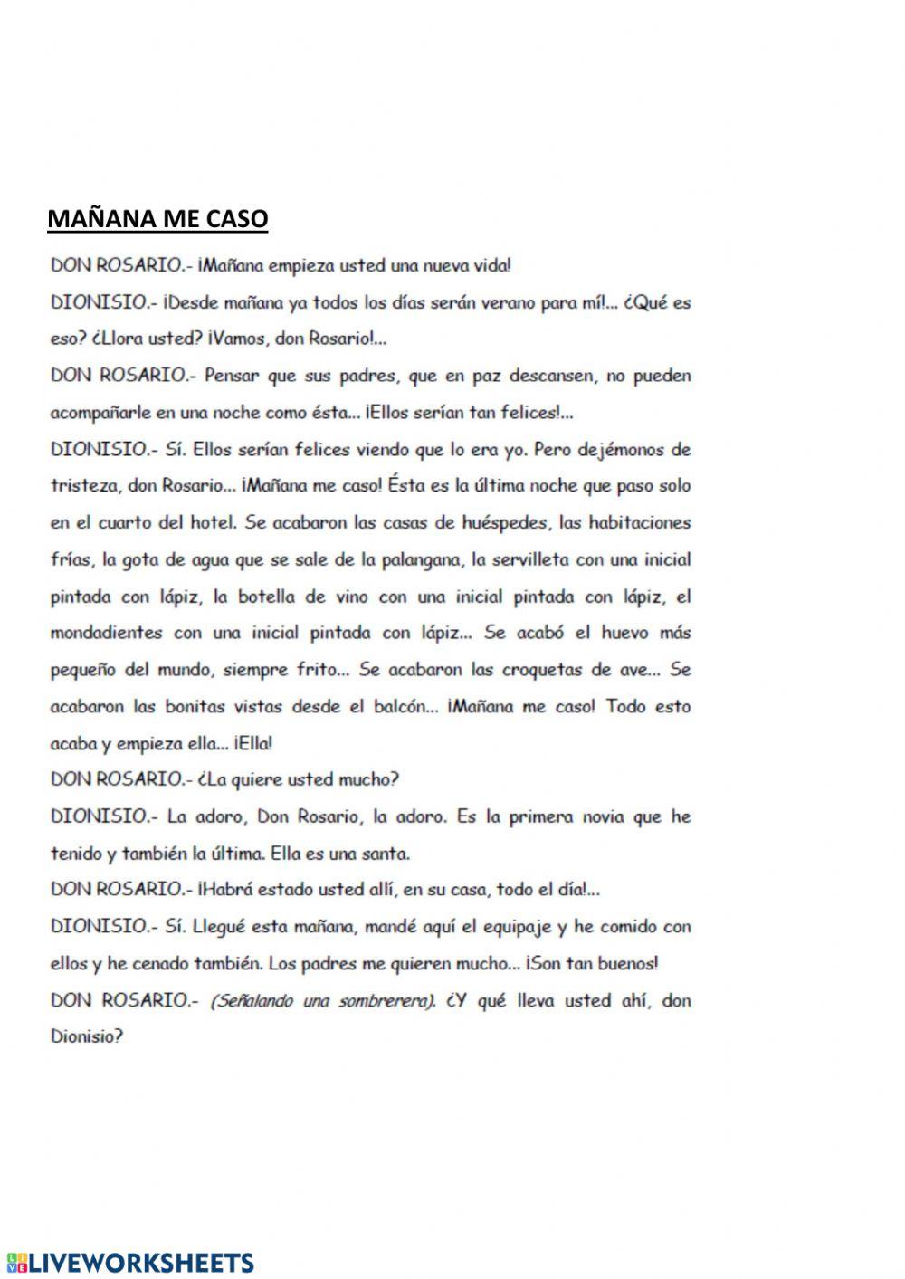 Mañana me caso