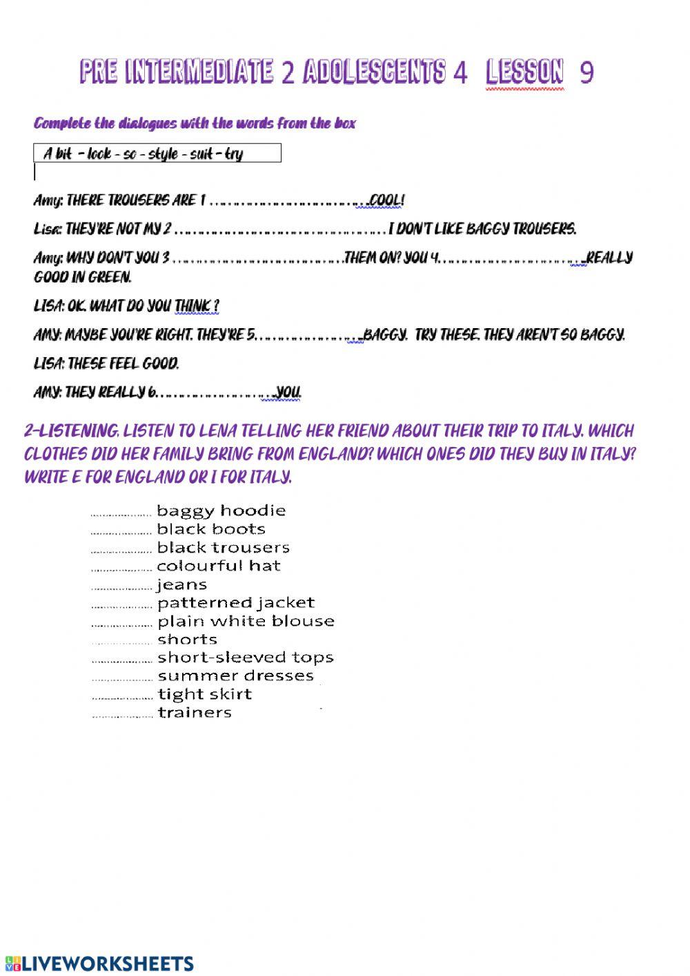 Pre int 2 adolescents 4