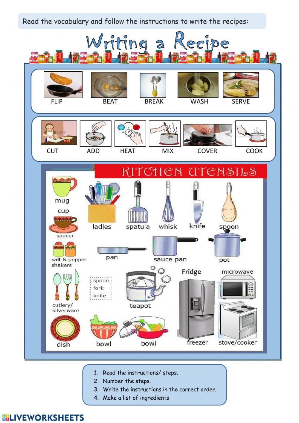 Writing Recipe