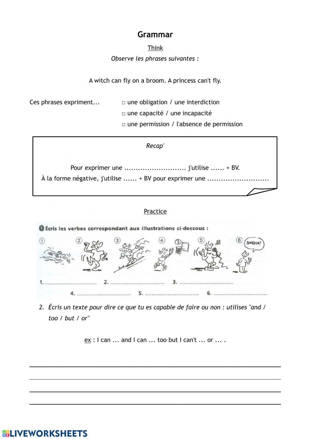 Think about CAN - CAN'T