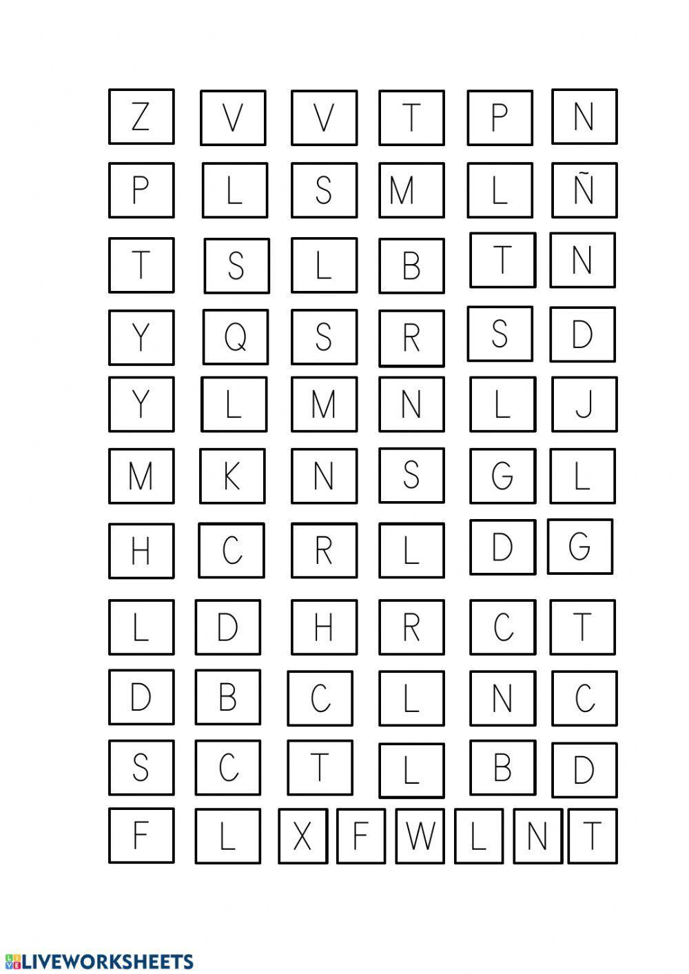 Completa con las consonantes