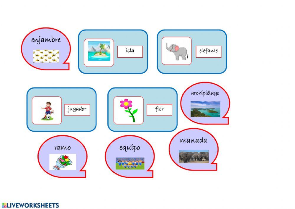 Nombres individuales y colectivos