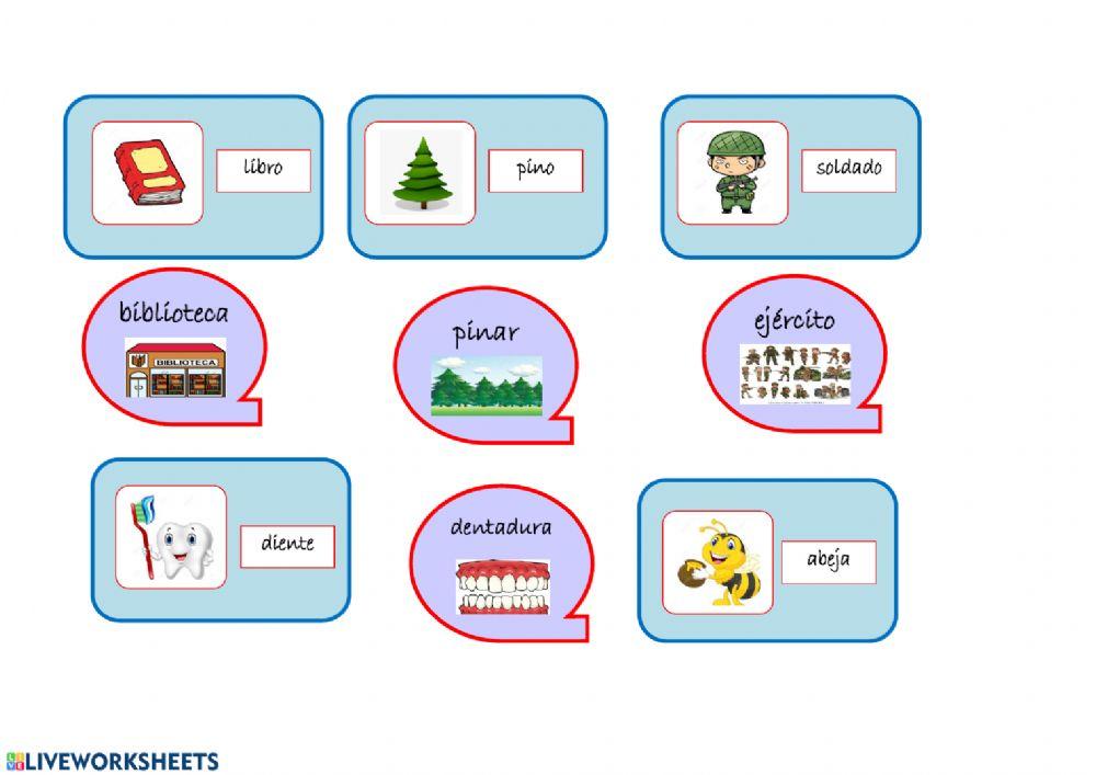 Nombres individuales y colectivos