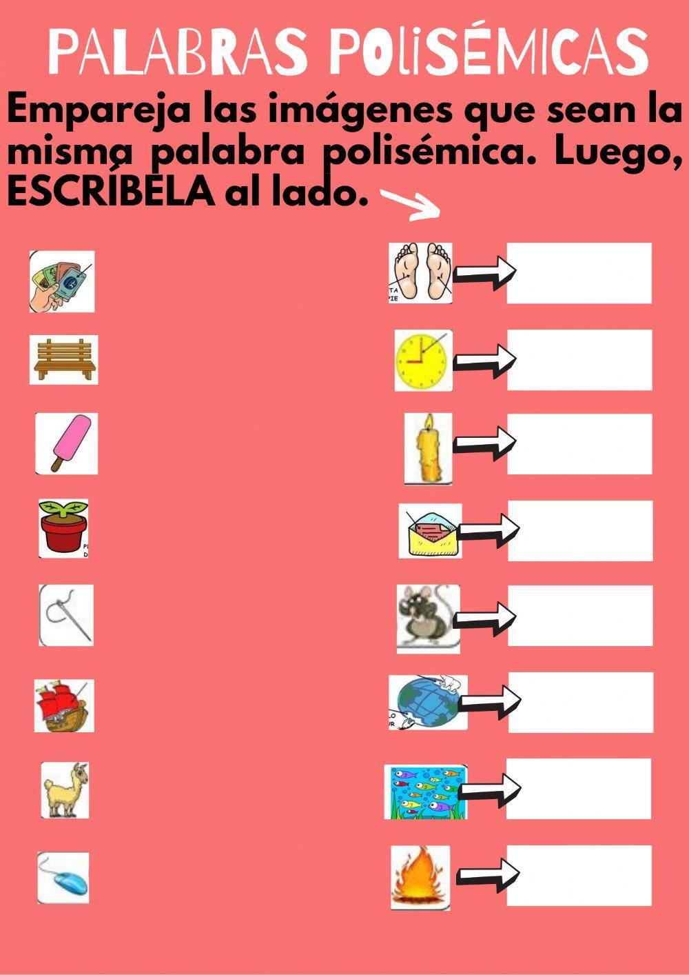 Palabras polisémicas