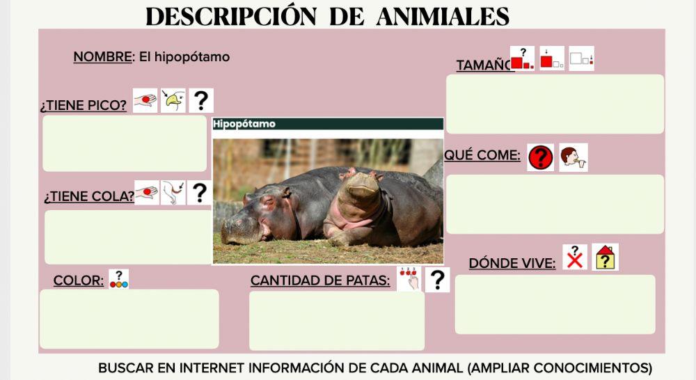 Descripcion animales