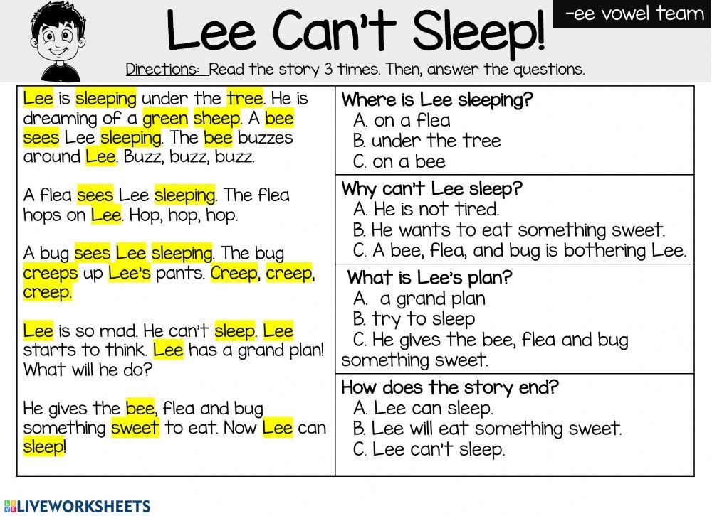 Lee Ca't Sleep