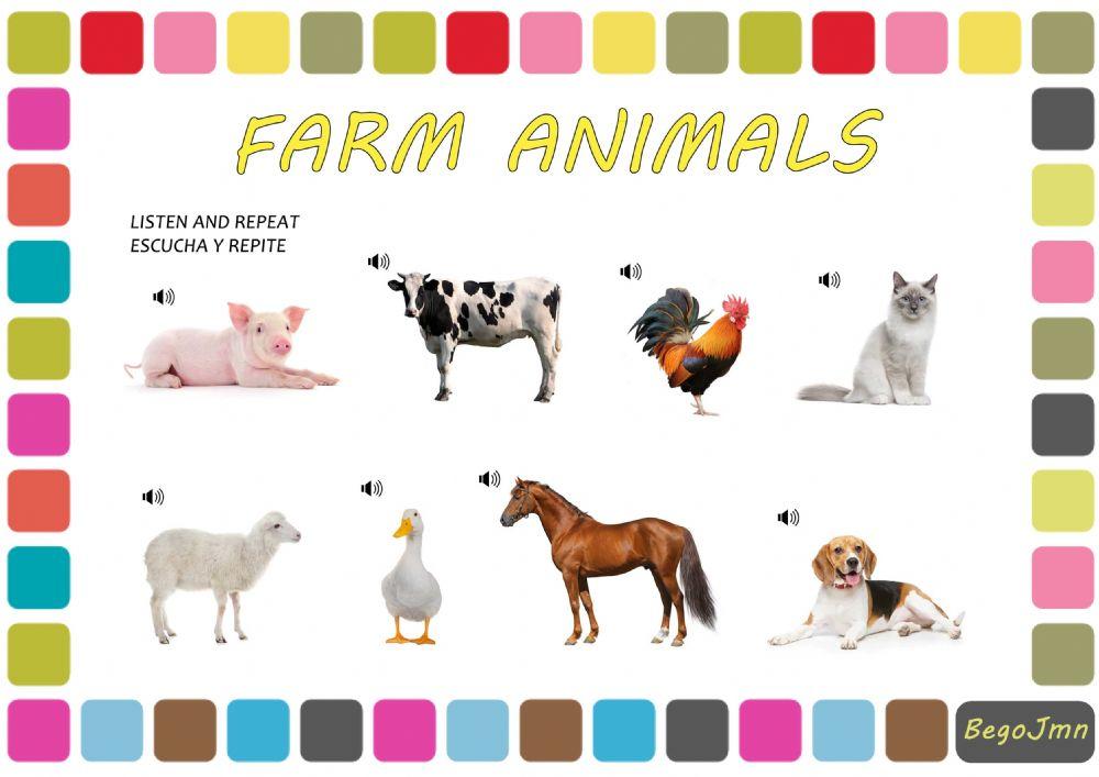 Farm Animals. Vocabulary