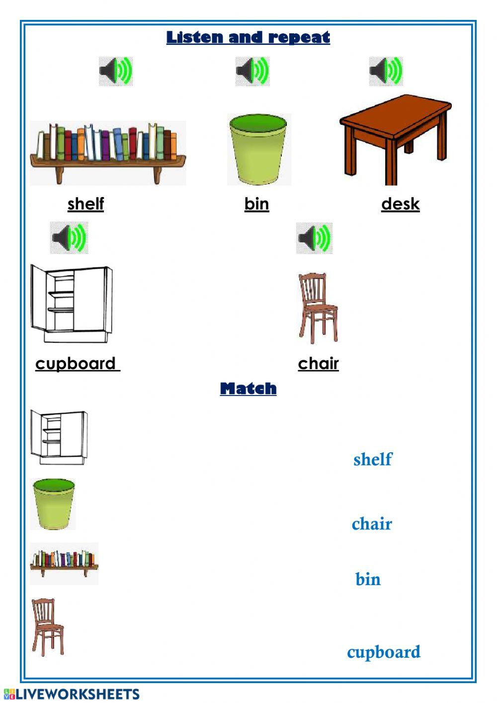 Objects in the house