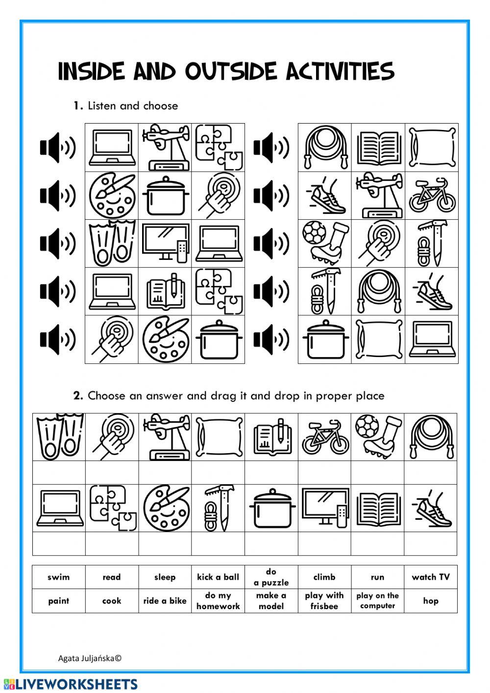 Activities and use of water