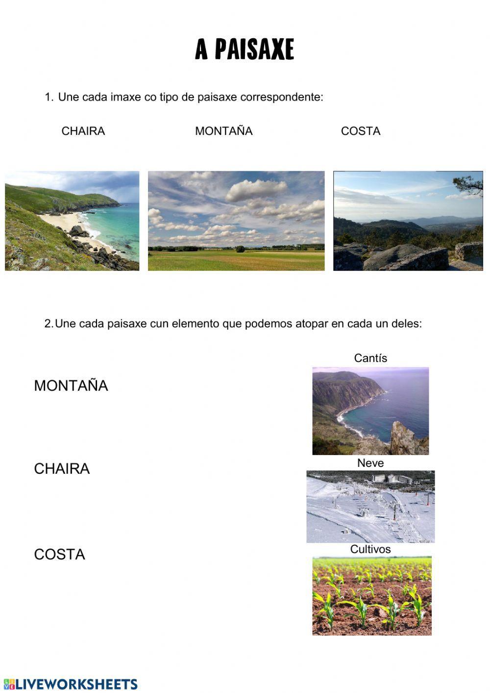 Continentes, océanos e paisaxe Continentes, océanos e paisaxe