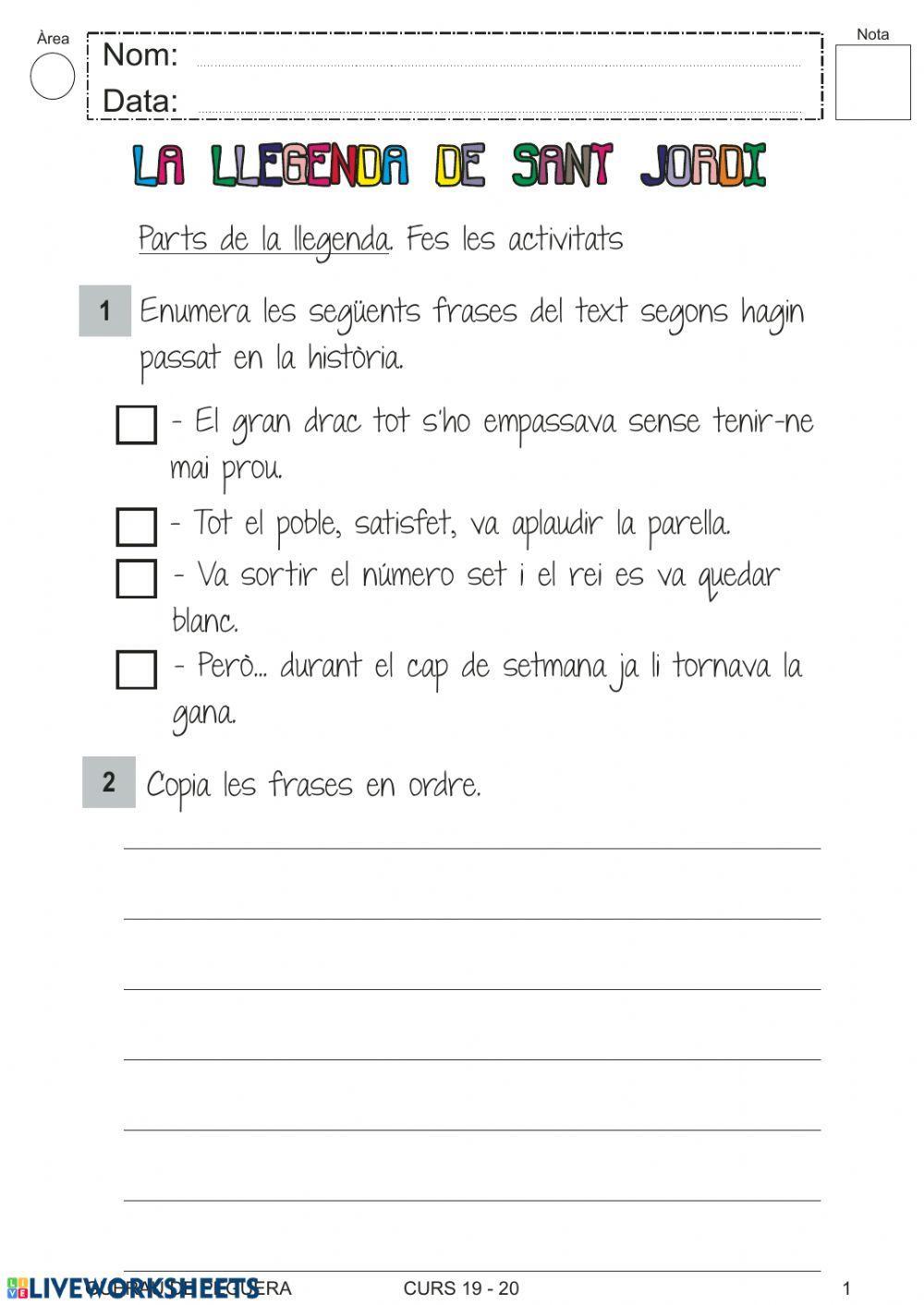 La llegenda de Sant Jordi Màrius Serra