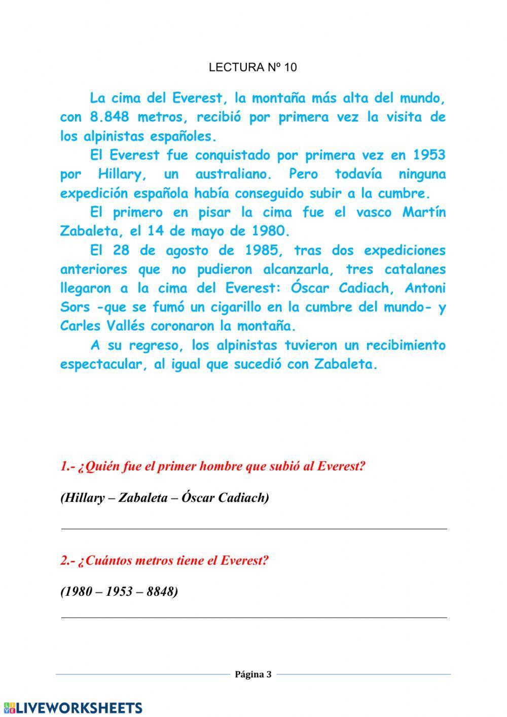 Comprensión lectora