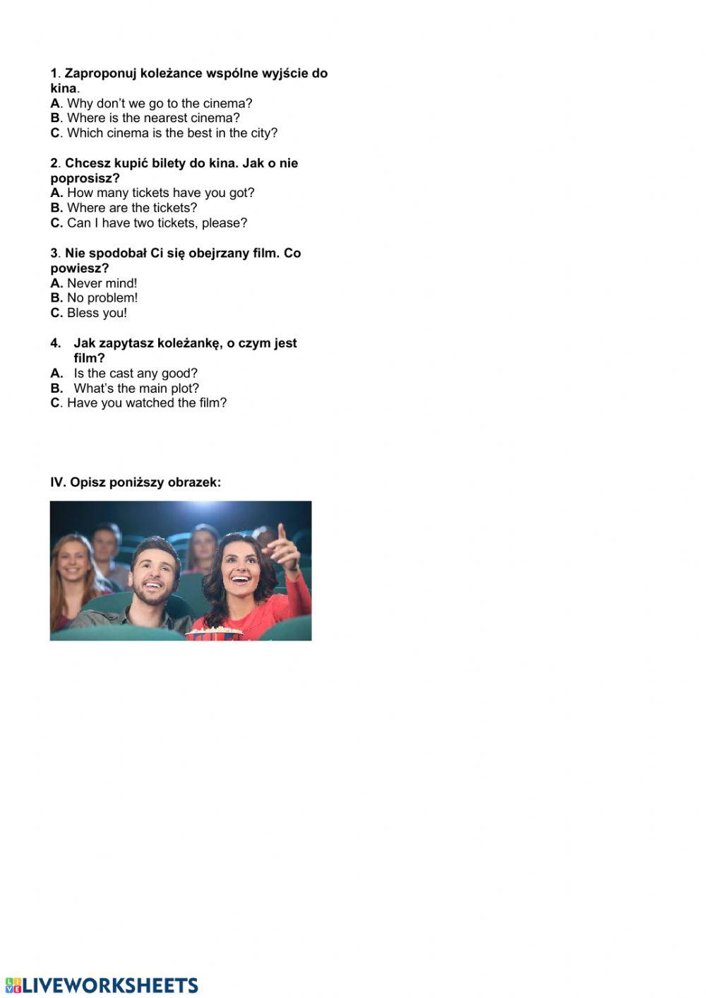 Culture - skills test